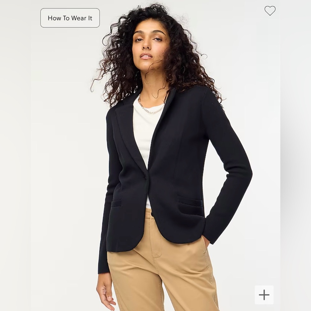 J Crew Factory Schoolboy Sweater Blazer NWT